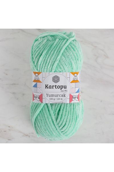 Kartopu Yumurcak K507 5 Τεμάχια Velvet Rope Nile Green