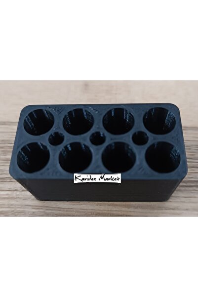 Akvaryum 2 Adet Siyah 11 Göz Dekor Tuğla Modeli Karides Saklanma Alanı Büyük ...