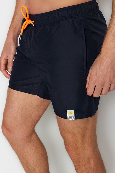 Trendyol Collection Badeshorts - Dunkelblau - Unifarben