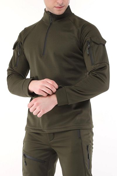 GHASSY CO. Men's Water and Windproof Ripstop Military Tactical Army Combat Half Zipper Coat