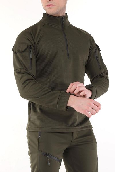 GHASSY CO. Men's Water and Windproof Ripstop Military Tactical Army Combat Half Zipper Coat