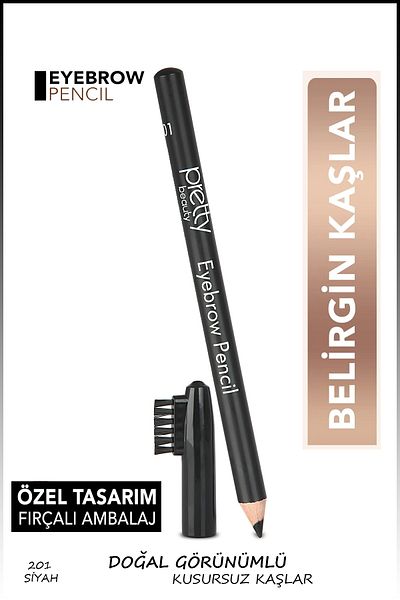 Pretty Beauty Black Eyebrow Pencil - Eyebrow Pencil