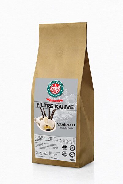 Mare Mosso Caffe ê Vendite Vanilya Aromalı Öğütülmüş Filtre Kahve 1000 gr