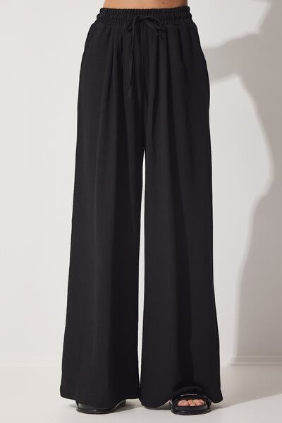 Happiness İstanbul Plátěné volné kalhoty