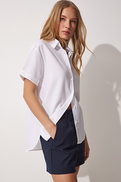 Happiness İstanbul Rövid ujjú Oxford ing