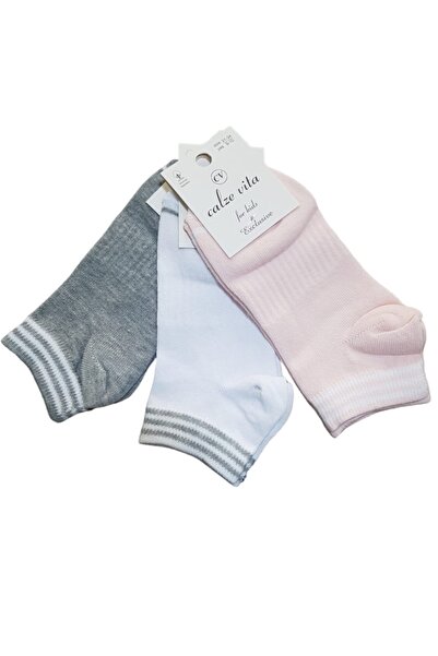 Calze Vita Чифт от 3 памучни чорапи за момичета