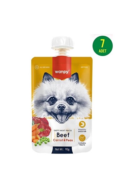 Wanpy Taze Sığır Etli&havuçlu Köpek Et Ezmesi 90 Gr X 7 Adet