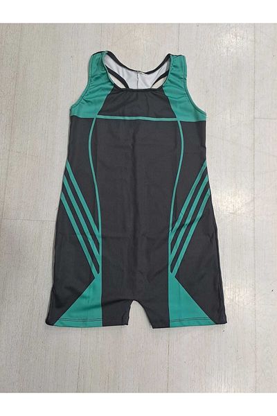 GC GÖKHAN CLUB Girls' Swimsuit with Swim Shorts
