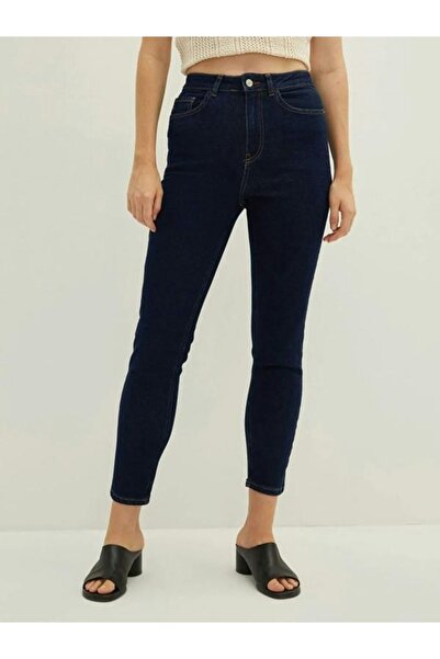 LC Waikiki Blugi cu talie înaltă, slim fit, cu buzunar drept, pantaloni de damă Rodeo Jean (W1)