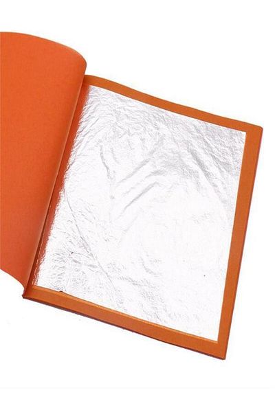 Epoksimax Silver Leaf Sheet 16cmx16cm - Pack of 100 (epoxy - Hobby Applications)