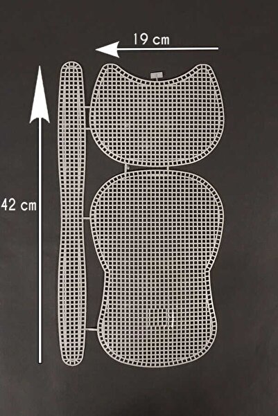 Özcan Toptan Tuhafiye Plastik Çanta Kanvası Kedi Model 42x19