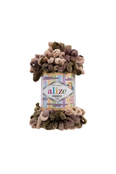 Alize Puffy Color El Örgü Ipliği 5'li 1 Paket
