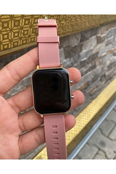 ÇENÇEN Unisex Pastel Silikon Kordon Dijital Kol Saati