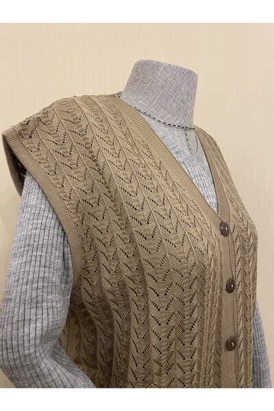 TEK Seasonal Mercerized Mother Long Vest / Mink