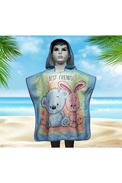 YORKADESIGN منشفة شاطئ مطبوعة على شكل قطة/منشفة شاطئ للأطفال