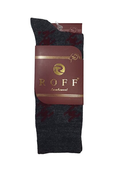 Roff Yünlü Lambswool Koyun Kılı Kışlık Erkek Çorap 48 Li Paket