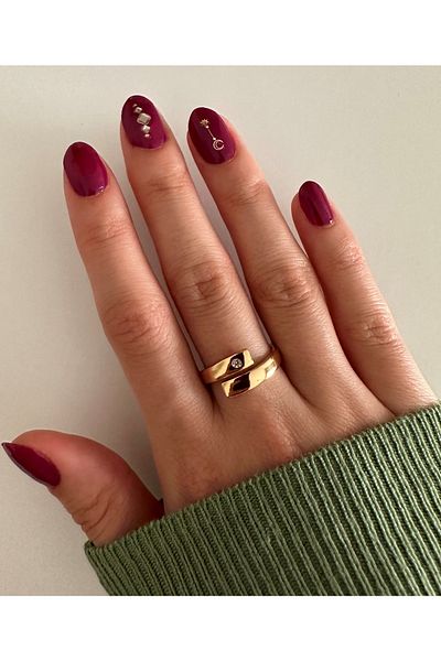 ringbox Gold Stone Spiral Ring