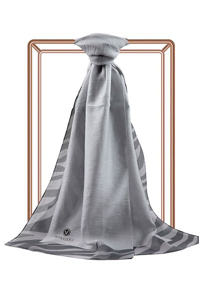 Vissona Women's Life Organic Shawl Silver Gray