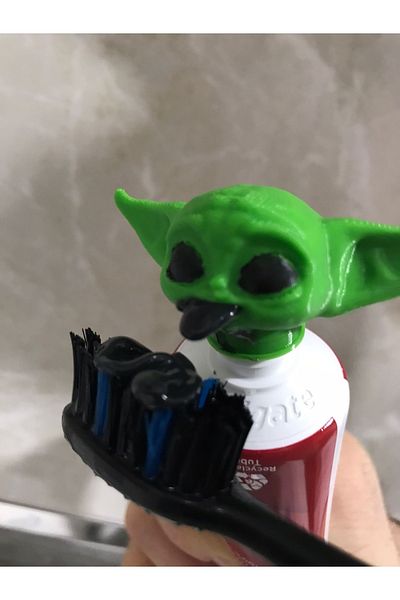 Root Made Baby Yoda Toothpaste Lid Gift for Children 2 Pieces