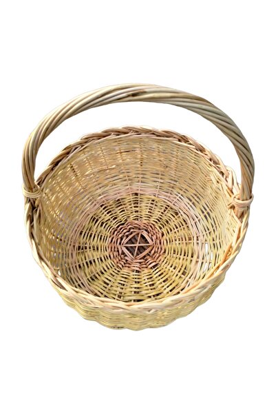 Greenosier Hasır Sepet Hasır Dekoratif Sepet Balkon Sepeti Hediye Sepeti