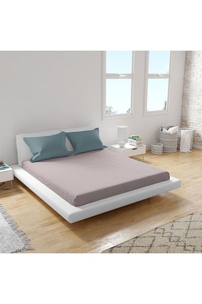 OTHELLO Βαμβακερό σεντόνι Flex Χτενό Βαμβακερό 160x200cm Λιλά