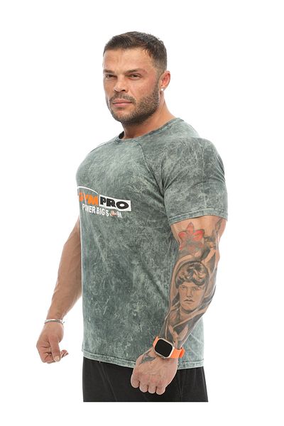 Big Sam Green Slim Fit Cotton T-Shirt 2864