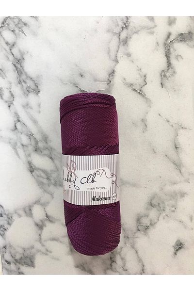 hobby club Premium 100 Gr 5 Pieces Polyester Macrame Thread (Dried Rose) Supla Thread and Bag Thread