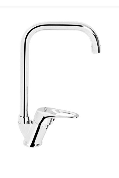 ELMİNA ARMATUR Köşe Borulu Mutfak Eviye Bataryası Çeşmesi Musluğu Çift Su Girişli