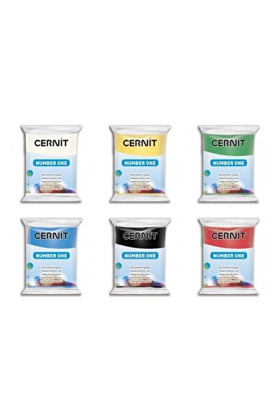 Cernit Number One Polimer Kil 56g 6'lı Set Ana Renkler