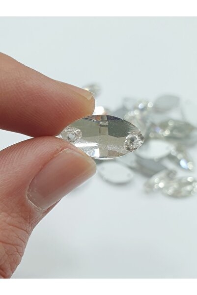 CRYSTALSHOP Кристален шивашки камък 9*18 мм совалка - кристал (50 г. сл. Хр.)