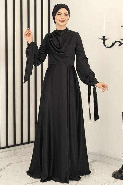 Fashion Showcase Rochie De Seara Degaje Design Negru Fsc3006