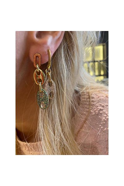 Juju Bronze Drop Flow Earrings