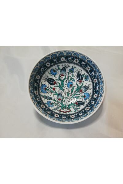 Su Sanat Evi El Yapımı Klasik Turkuaz Desen 20 Cmkütahya Çini Kase
