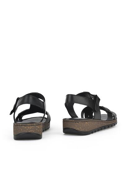 Ziya Γυναικεία σανδάλια από γνήσιο δέρμα - 1411008z207 Μαύρο