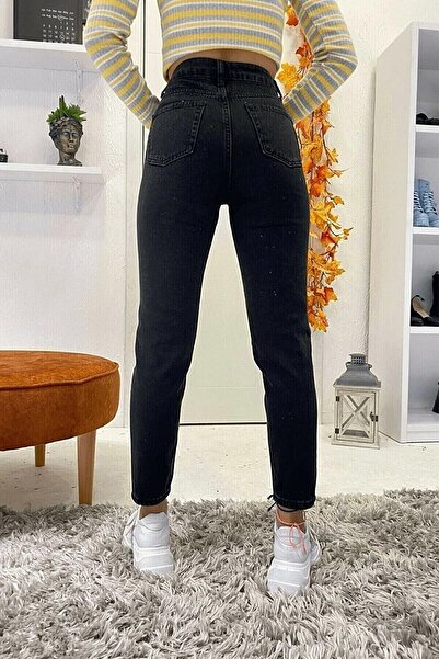 DRC trend Pantaloni Adelina Black Lycra Mom Jean
