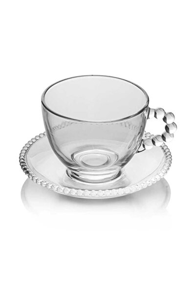 Perotti 12602 6lı Kahve Fincanı Cam Kahve Fincan Takımı Kahve Fincan Seti Kahve Takımı Fincan Takımı
