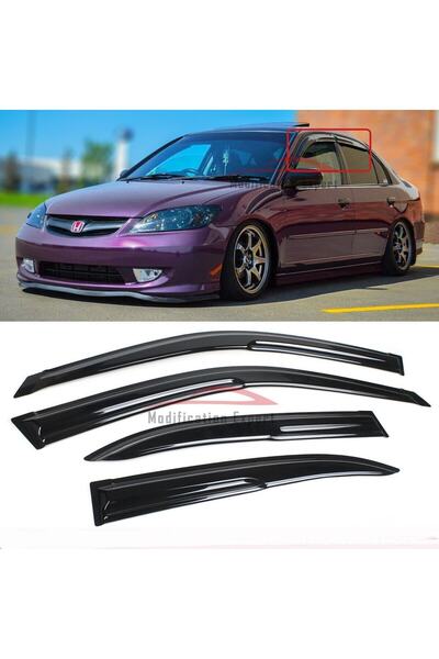 Honda Civic 2001-2006 Vtec2 Sedan 4.lü Mugen Cam Rüzgarlıgı