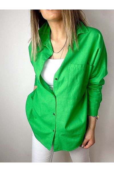 anka women Cămașă de in oversize pentru femei