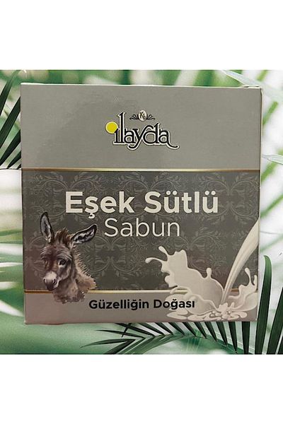 İlayda صابون حليب الحمار الطبيعي 100% - مجفف حب الشباب للحرير والشعر، شفاء