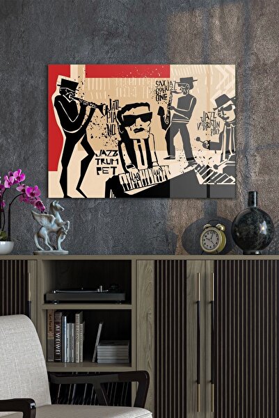 Decovetro Trupa de jazz Cam Tablo