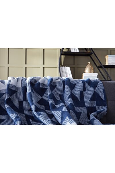Doqu Home Origami Blanket Double - Navy Blue
