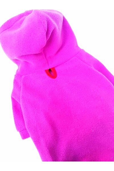 PATİBÖR Fuşya Kapişonlu Kedi Köpek Sweathirt - Kedi Köpek Kıyafeti
