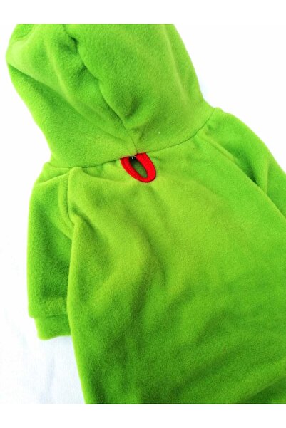PATİBÖR سويت شيرت أخضر بغطاء للرأس للقطط والكلاب - ملابس للقطط والكلاب