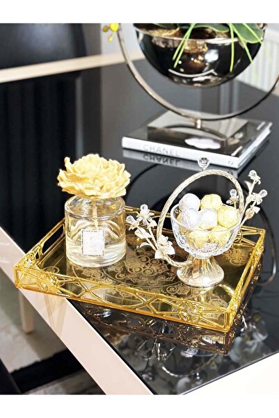SepetçiBaba Lüx Servis Sunum Büyük Pleksi Tepsi Dikdörtgen Bal