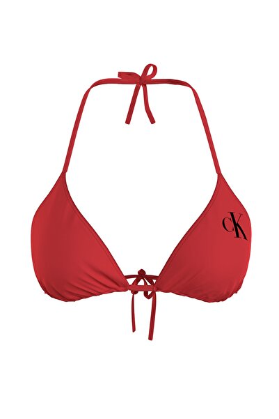Calvin Klein Bikinioberteil - Rot - Mit Slogan
