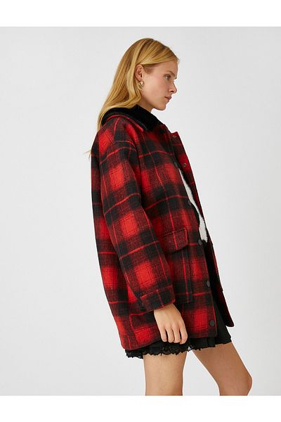 Koton Mantel - Rot - Puffer