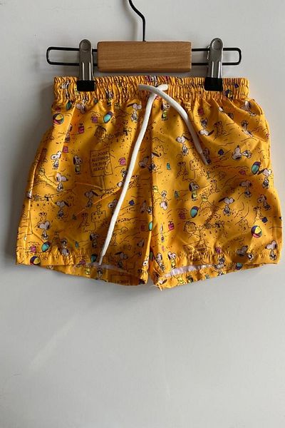 PODİUM GİYİM Costum de baie pentru copii Snoopy, cu model de personaje din desene animate, cu uscare rapidă, pentru copii