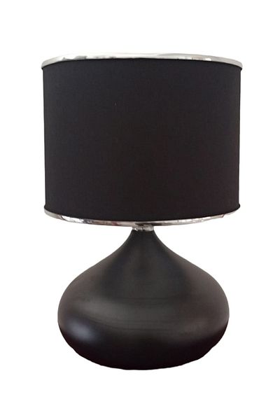 Art&Gift Serenay Metal - Black Elite Lampshade, Silver Detailed Headboard