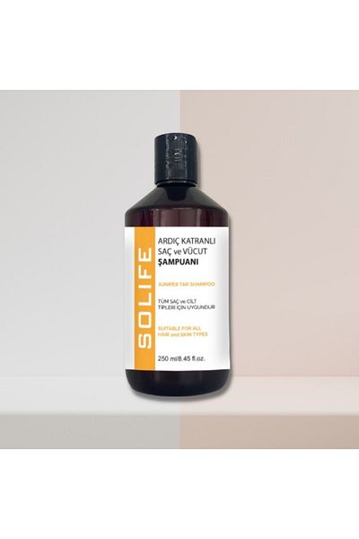 SOLIFE 250 Ml Juniper Tar Hair and Body Shampoo