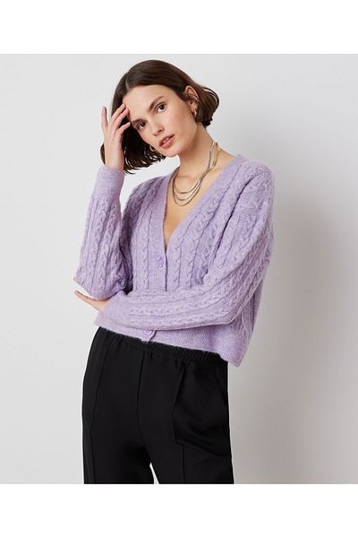 İpekyol Hair Braided Short Cardigan